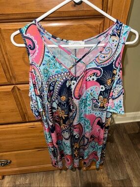 Janette Plus Cold Shoulder Dress